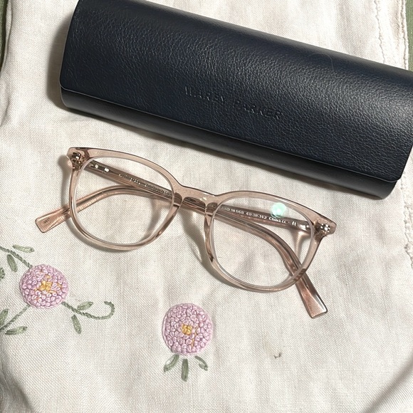 Warby Parker Durand Rose Water M 668 Glasses with original case. Scripted. - Picture 2 of 6